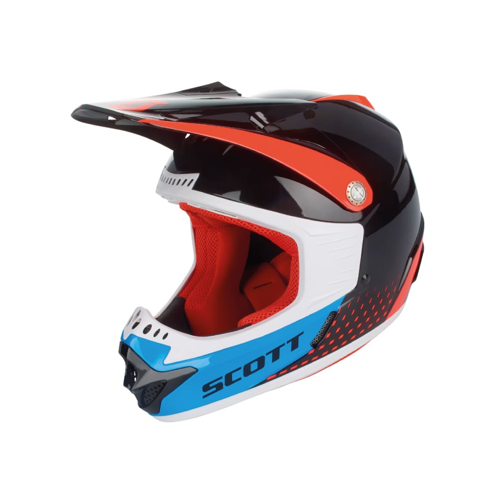 CASCO SCOTT KIDS 350 PRO ECE ORANGE/BLUE