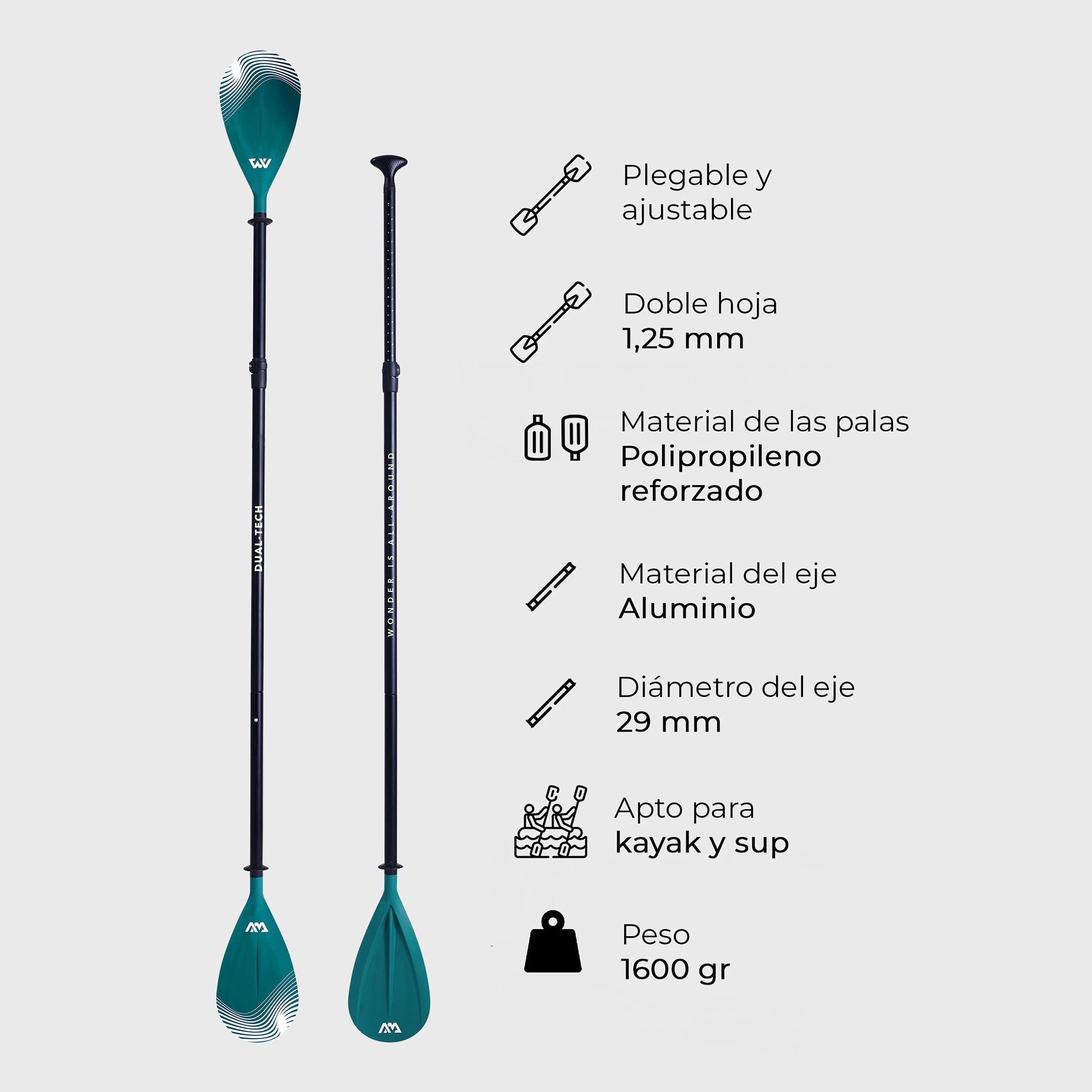 Remo Kayak y SUP Ajustable